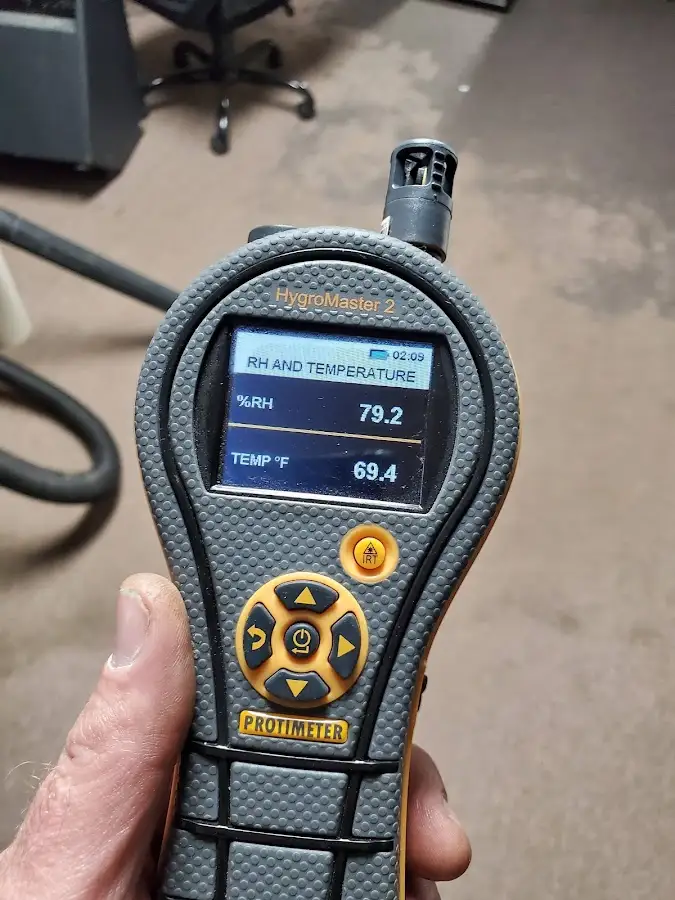 Moisture meter humidity assessment for Fire & Smoke Damage Restoration in Kerman